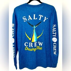 Salty Crew Blue Long Sleeve Shirt